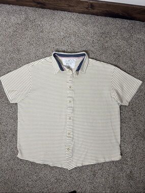 Steve’s Jeans Striped Short-Sleeve Button-Down Shirt 100% Cotton